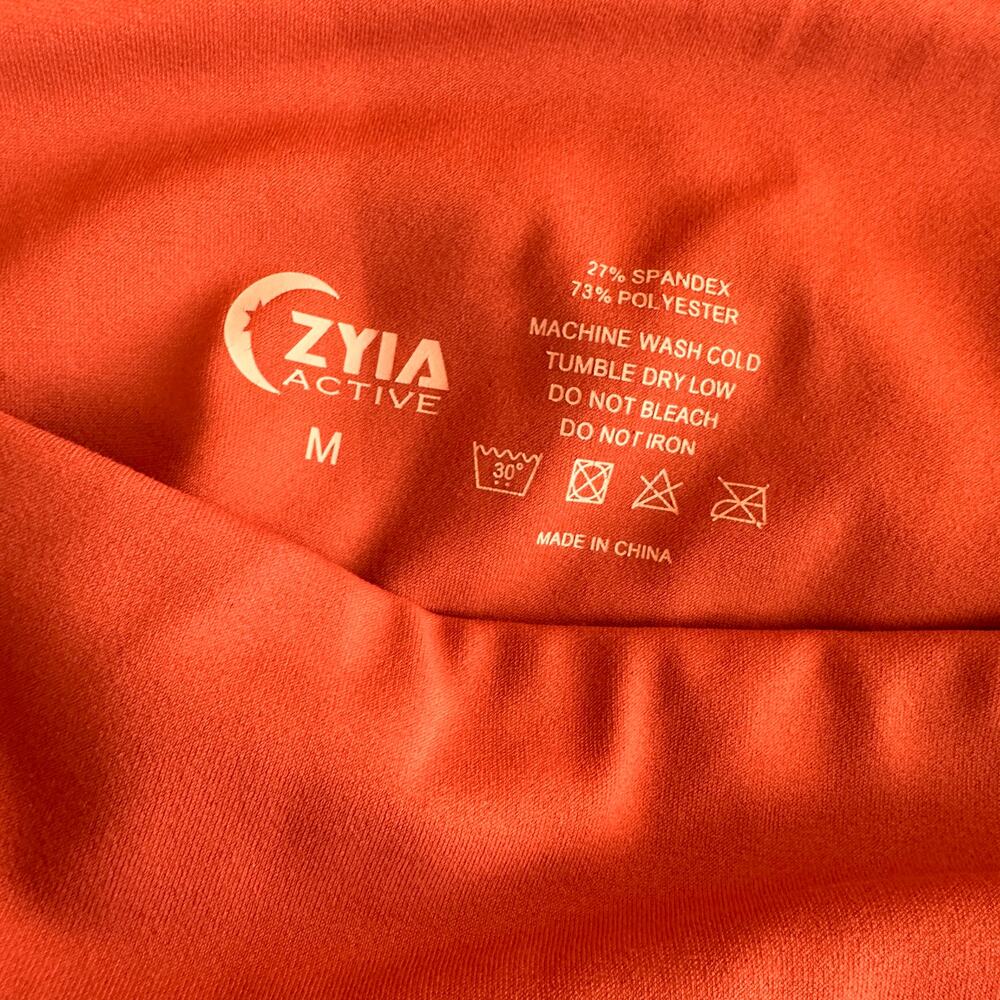 Zyia Active Flame 7/8 Light N Tight Canyon Rose Perforated Leggings Size Medium - Picture 5 of 7